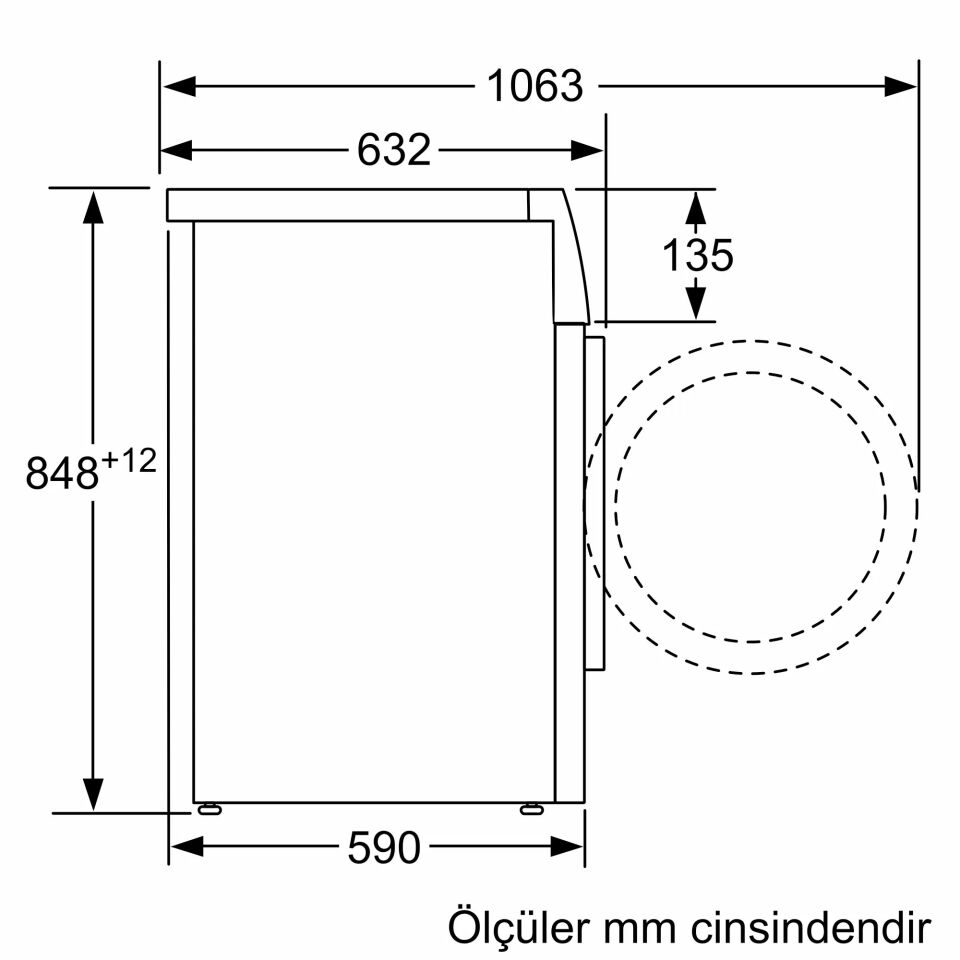 Bosch WGK242Z0TR 9 Kg 1200 Devir Home Connect Çamaşır Makinesi Beyaz