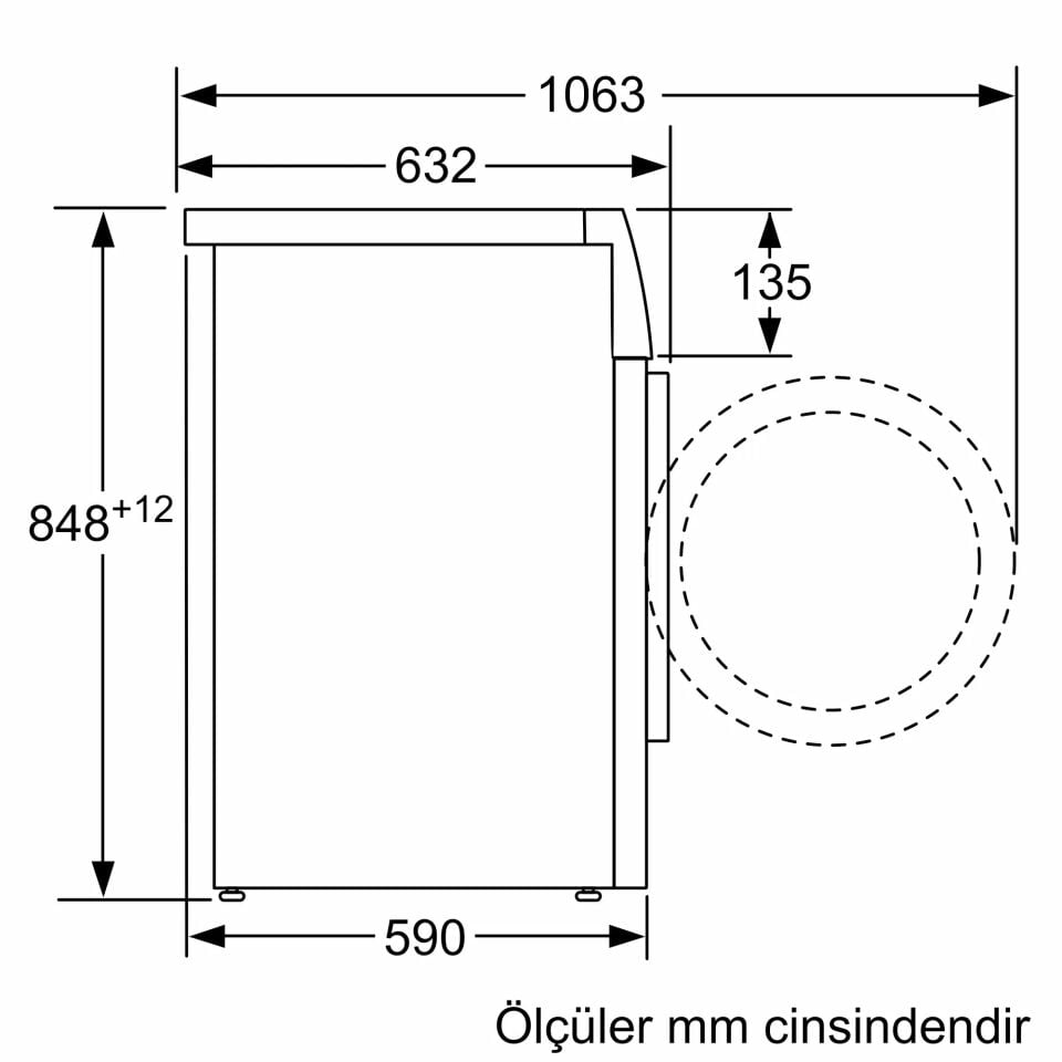 Bosch WGK242Z0TR 9 Kg 1200 Devir Home Connect Çamaşır Makinesi Beyaz
