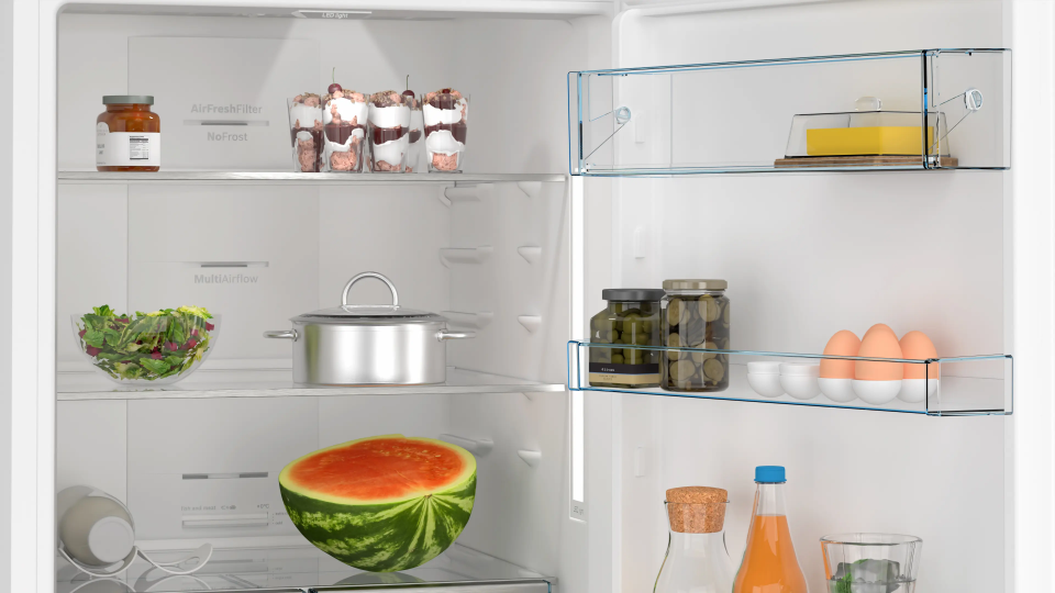 Bosch KGN55CWE0N Alttan Donduruculu Buzdolabı 186 x 70 cm Beyaz, No Frost