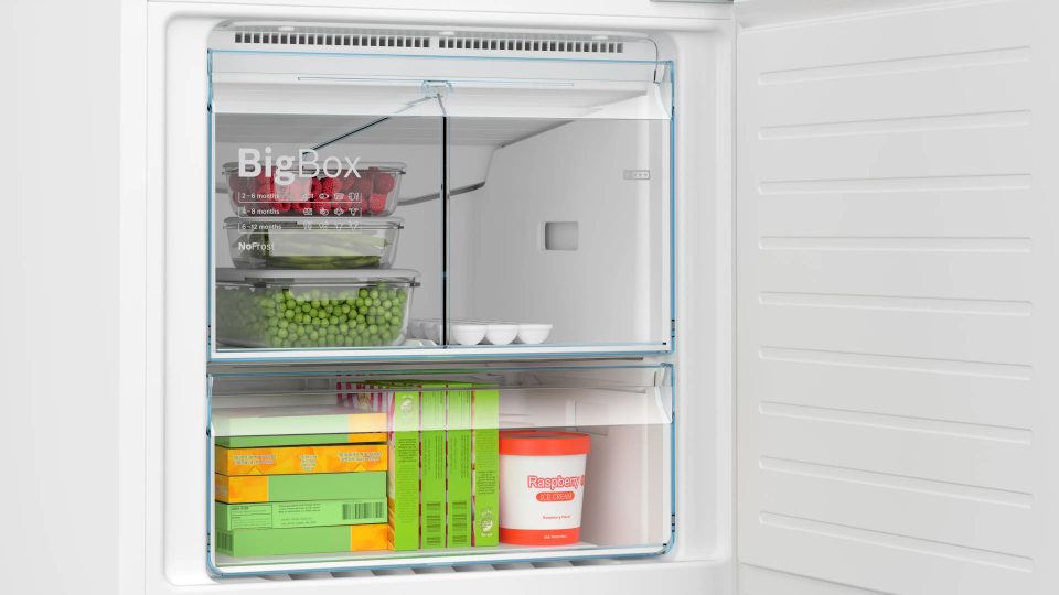 Bosch KGN55CWE0N Alttan Donduruculu Buzdolabı 186 x 70 cm Beyaz, No Frost