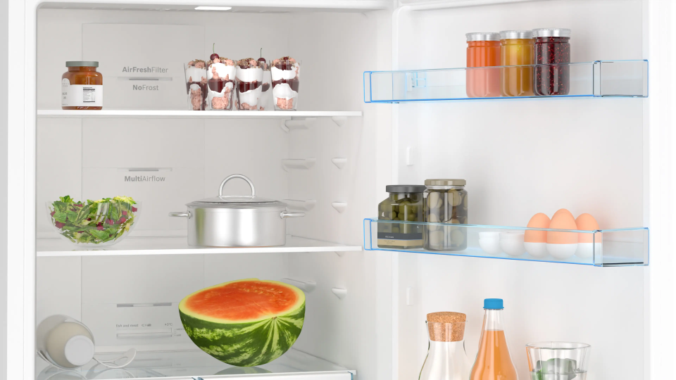 KGN55VWE0N Alttan Donduruculu Buzdolabı 186 x 70 cm Beyaz, No Frost