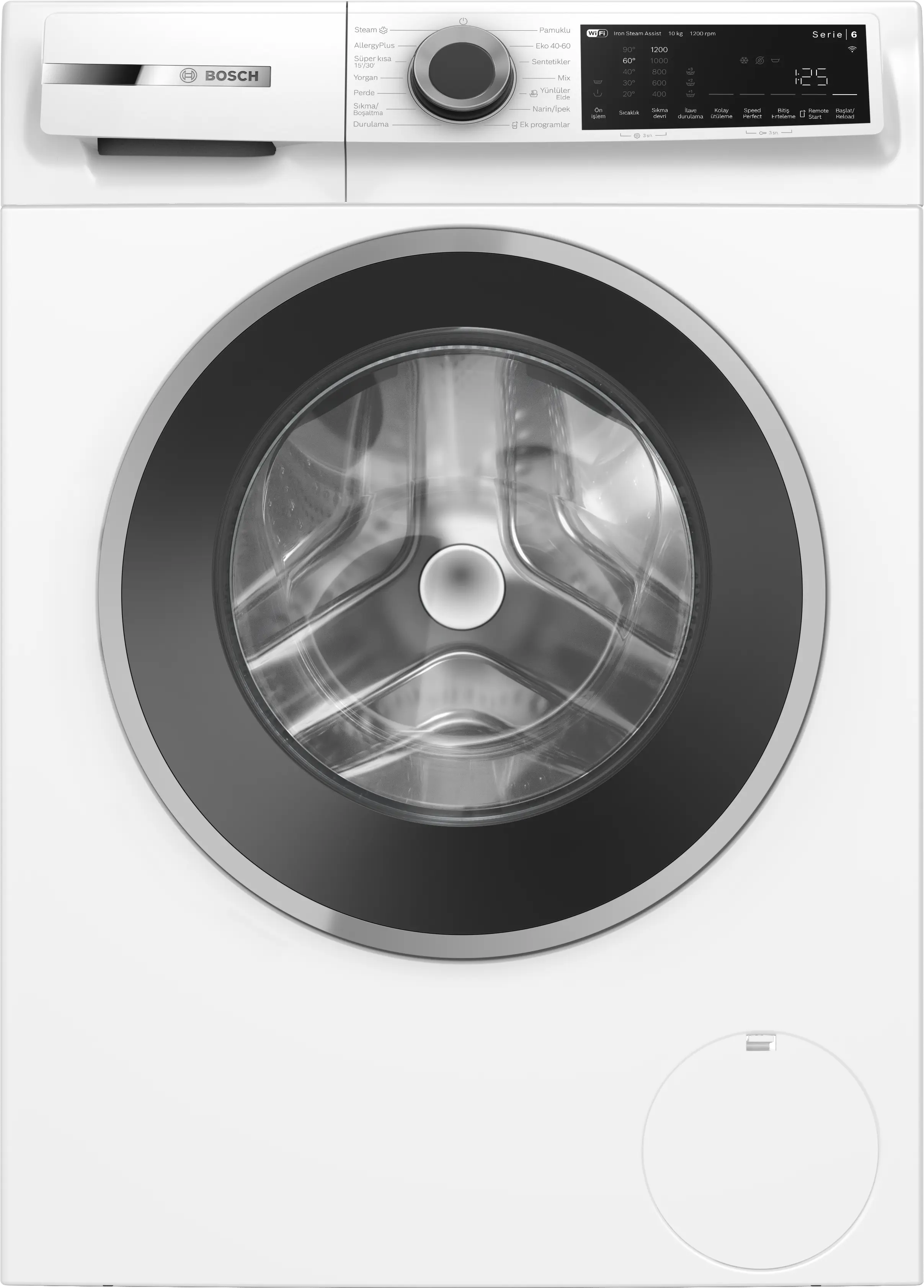 Bosch WGK252Z0TR 10 Kg 1200 Devir Home Connect Çamaşır Makinesi Beyaz
