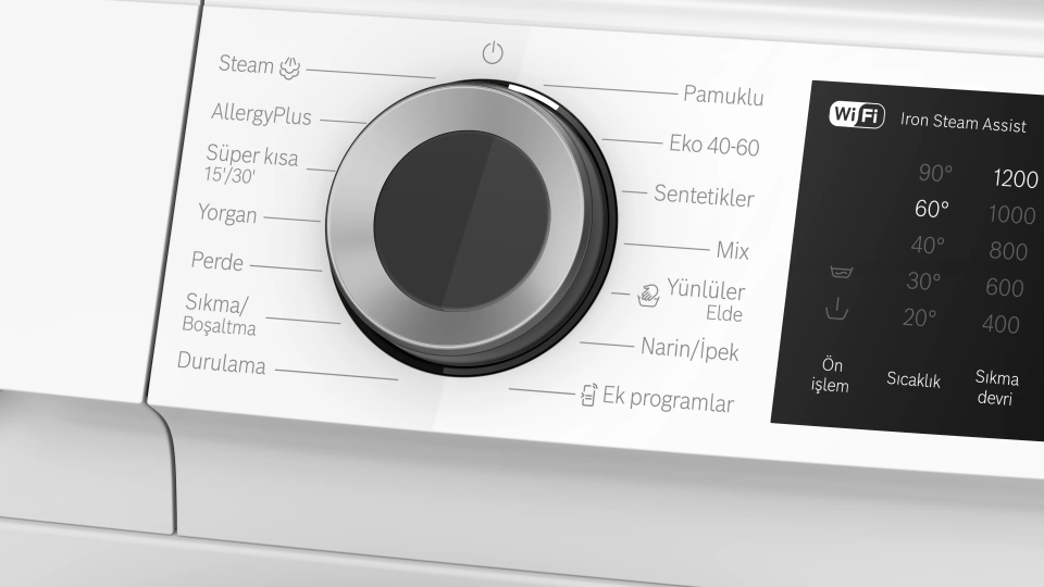 Bosch WGK252Z0TR 10 Kg 1200 Devir Home Connect Çamaşır Makinesi Beyaz