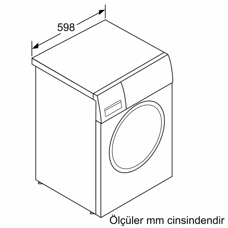 Bosch WGK252Z0TR 10 Kg 1200 Devir Home Connect Çamaşır Makinesi Beyaz