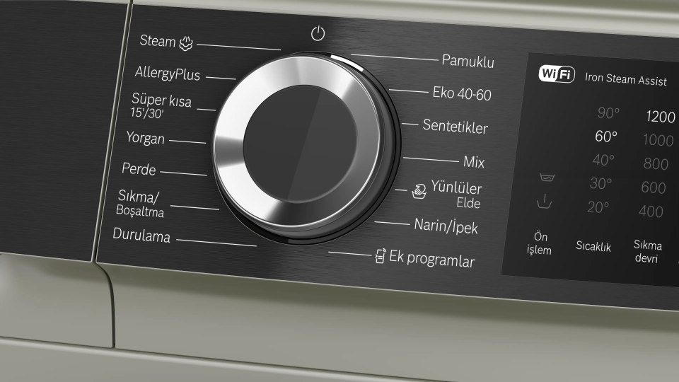 Bosch WGK252ZXTR 10 Kg 1200 Devir Home Connect Çamaşır Makinesi İnox