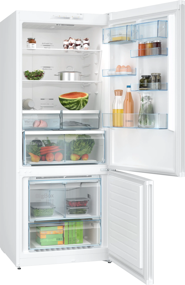 BOSCH KGN76VWE0N Alttan Donduruculu Buzdolabı 186 x 75 cm Beyaz, No Frost