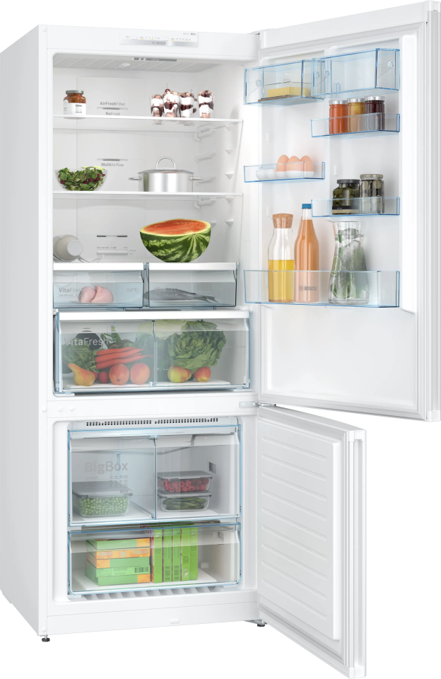 BOSCH KGN76VWE0N Alttan Donduruculu Buzdolabı 186 x 75 cm Beyaz, No Frost