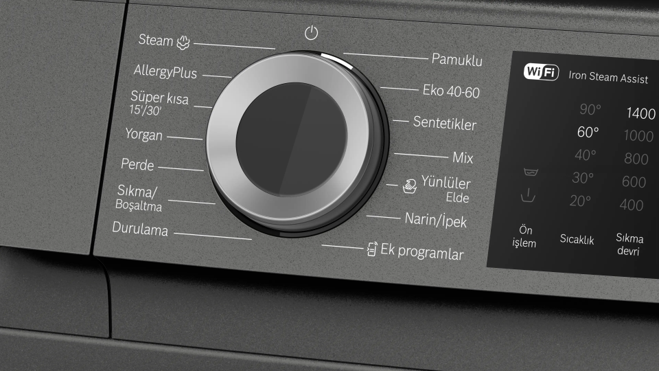 Bosch WGK264ZRTR 11 Kg 1400 Devir Home Connect Çamaşır Makinesi Antrasit