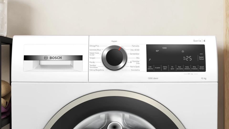 Bosch WGA25202TR 10 Kg 1200 Devir Çamaşır Makinesi Beyaz