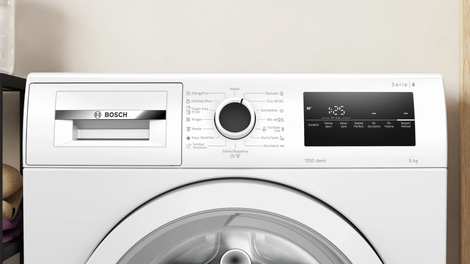 Bosch WAN24200TR 9 Kg 1200 Devir Çamaşır Makinesi Beyaz