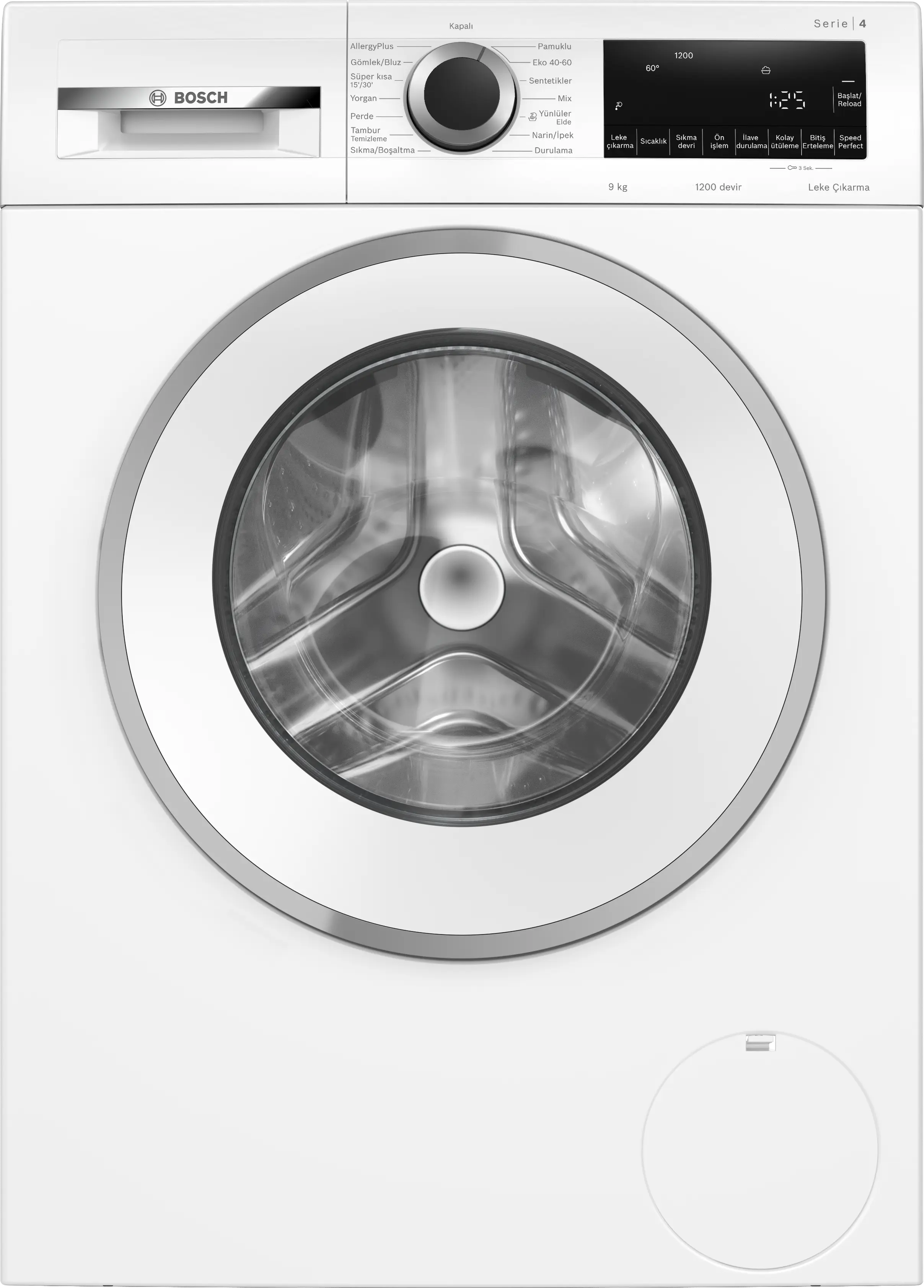 Bosch WGA242X3TR 9 KG 1200 Devir Çamaşır Makinesi Beyaz