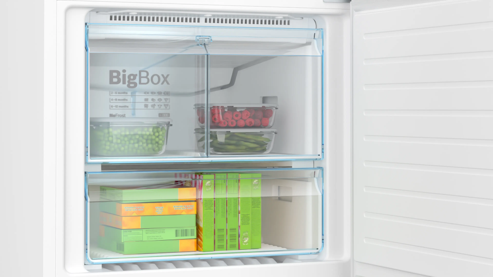 BOSCH KGN76CWE0N Alttan Donduruculu Buzdolabı 186 x 75 cm Beyaz, No Frost