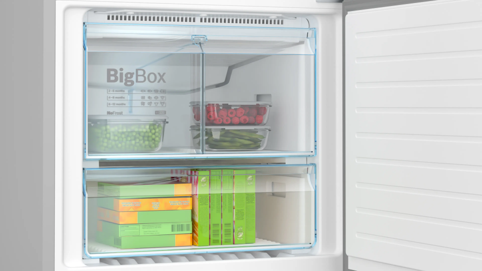 BOSCH KGN76VIE0N Alttan Donduruculu Buzdolabı 186 x 75 cm Kolay temizlenebilir Inox, No Frost
