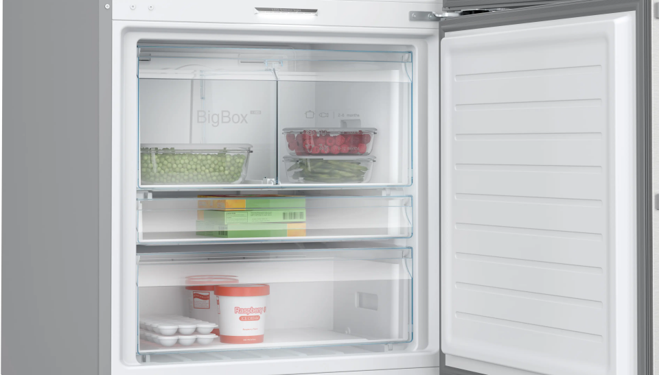 BOSCH KGP76AIC0N Alttan Donduruculu Buzdolabı 186 x 75 cm Kolay temizlenebilir Inox,  No Frost