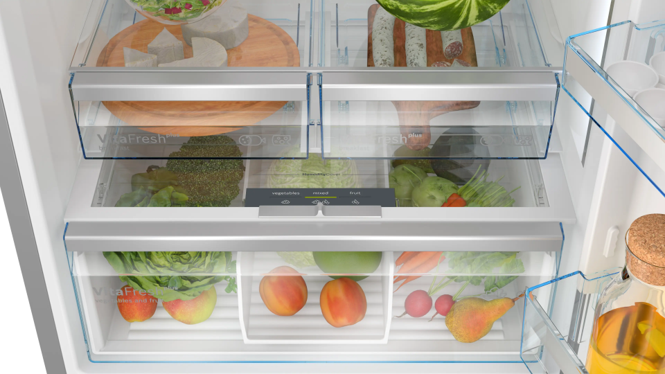 BOSCH KGP76AIC0N Alttan Donduruculu Buzdolabı 186 x 75 cm Kolay temizlenebilir Inox,  No Frost