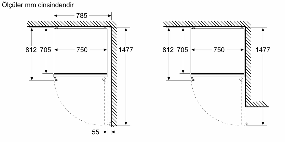 BOSCH KGP76AIC0N Alttan Donduruculu Buzdolabı 186 x 75 cm Kolay temizlenebilir Inox,  No Frost