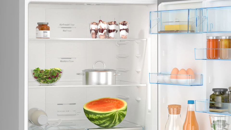 BOSCH KGN76CIE0N Alttan Donduruculu Buzdolabı 186 x 75 cm Kolay temizlenebilir Inox, No Frost