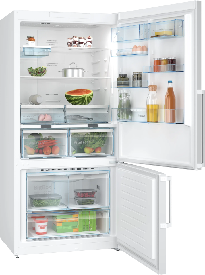 BOSCH KGN86CWE0NAlttan Donduruculu Buzdolabı 186 x 86 cm Beyaz, No Frost