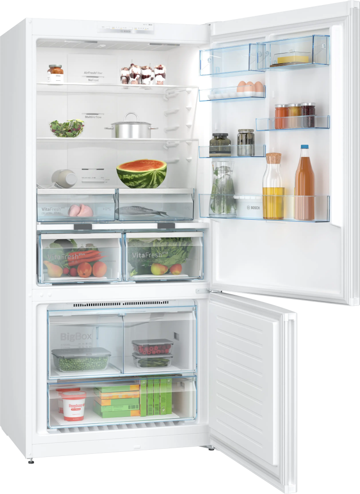 BOSCH KGN86VWE0N Alttan Donduruculu Buzdolabı 186 x 86 cm Beyaz, No Frost