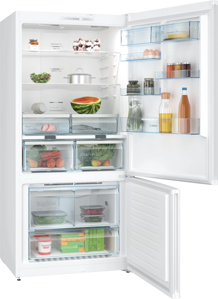 BOSCH KGN86VWE0N Alttan Donduruculu Buzdolabı 186 x 86 cm Beyaz, No Frost