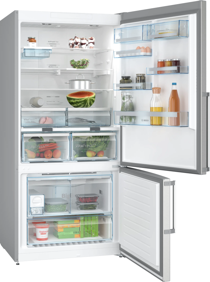 BOSCH KGN86AID2N Alttan Donduruculu Buzdolabı 186 x 86 cm Kolay temizlenebilir Inox, No Frost