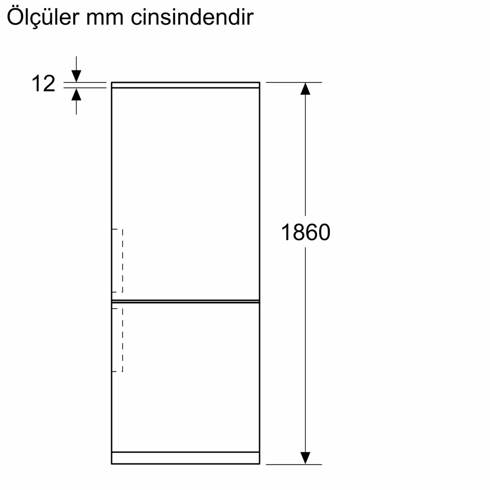 BOSCH KGP86FWC0N Alttan Donduruculu Buzdolabı 186 x 86 cm Beyaz, No Frost