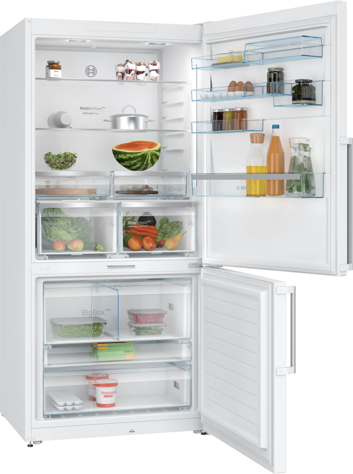 BOSCH KGP86FWC0N Alttan Donduruculu Buzdolabı 186 x 86 cm Beyaz, No Frost