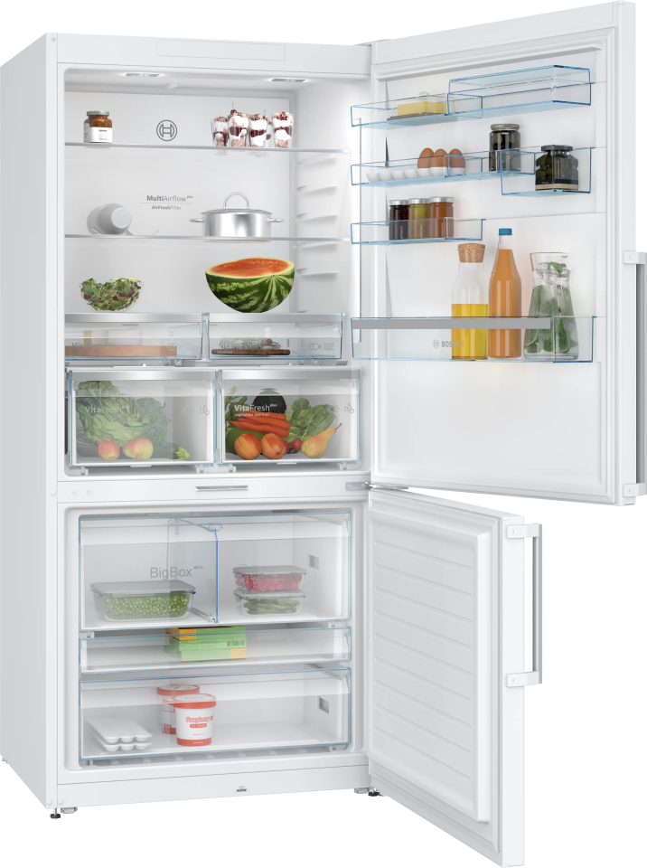BOSCH KGP86FWC0N Alttan Donduruculu Buzdolabı 186 x 86 cm Beyaz, No Frost