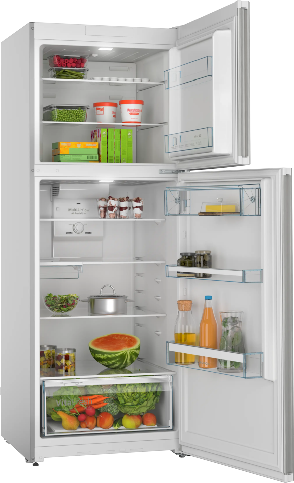 BOSCH KDN55XIE0N Üstten Donduruculu Buzdolabı 186 x 70 cm Kolay temizlenebilir Inox, No Frost