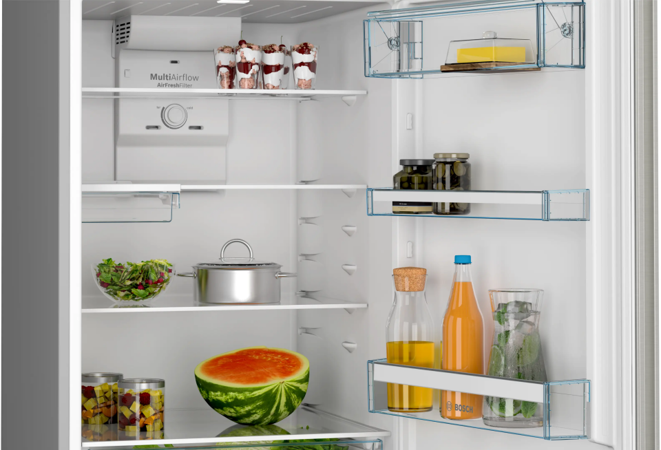 BOSCH KDN55XIE0N Üstten Donduruculu Buzdolabı 186 x 70 cm Kolay temizlenebilir Inox, No Frost