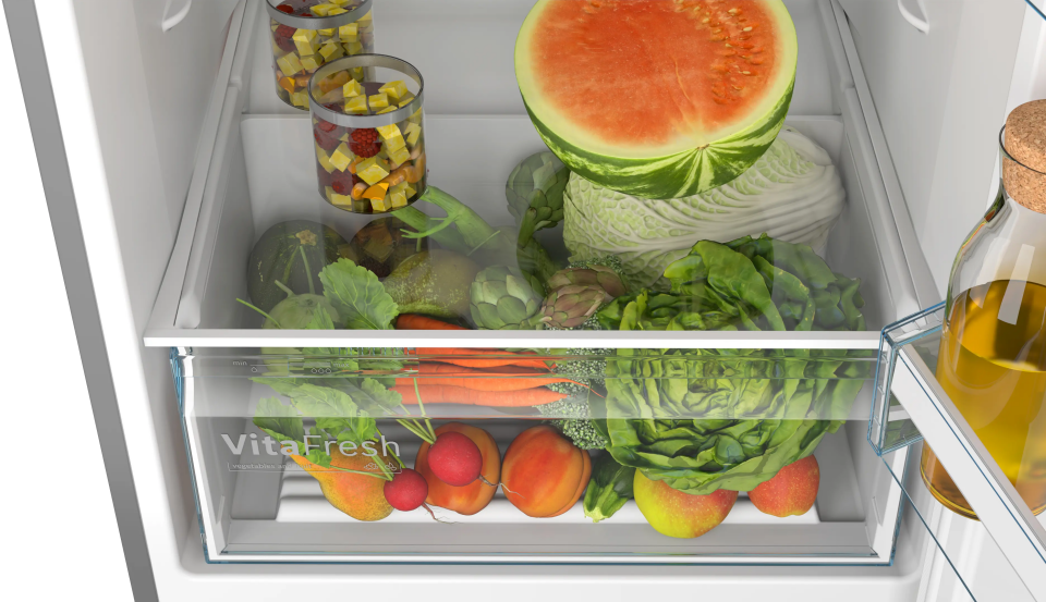 BOSCH KDN55XIE0N Üstten Donduruculu Buzdolabı 186 x 70 cm Kolay temizlenebilir Inox, No Frost