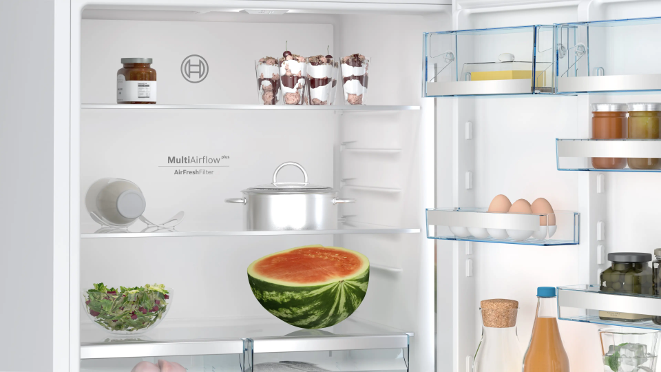 BOSCH KGP76AWC0N Alttan Donduruculu Buzdolabı 186 x 75 cm Beyaz, No Frost