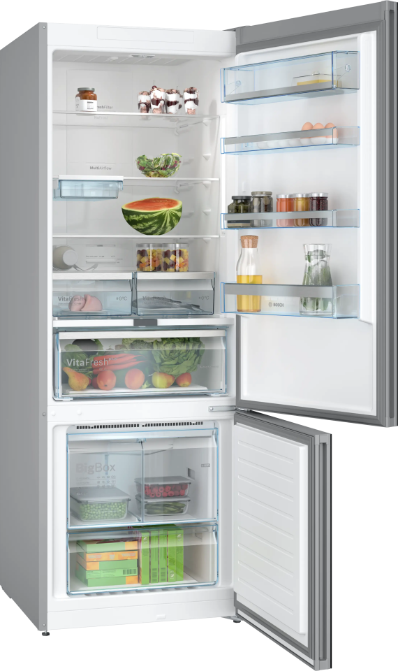 BOSCH KGN56LBE0N Alttan Donduruculu Buzdolabı 193 x 70 cm Siyah, No Frost