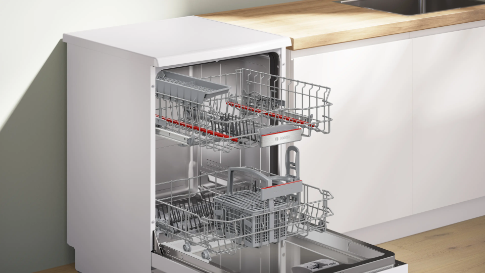 Bosch SMS6EKW63T 6 Programlı Home Connect Bulaşık Makinesi Beyaz