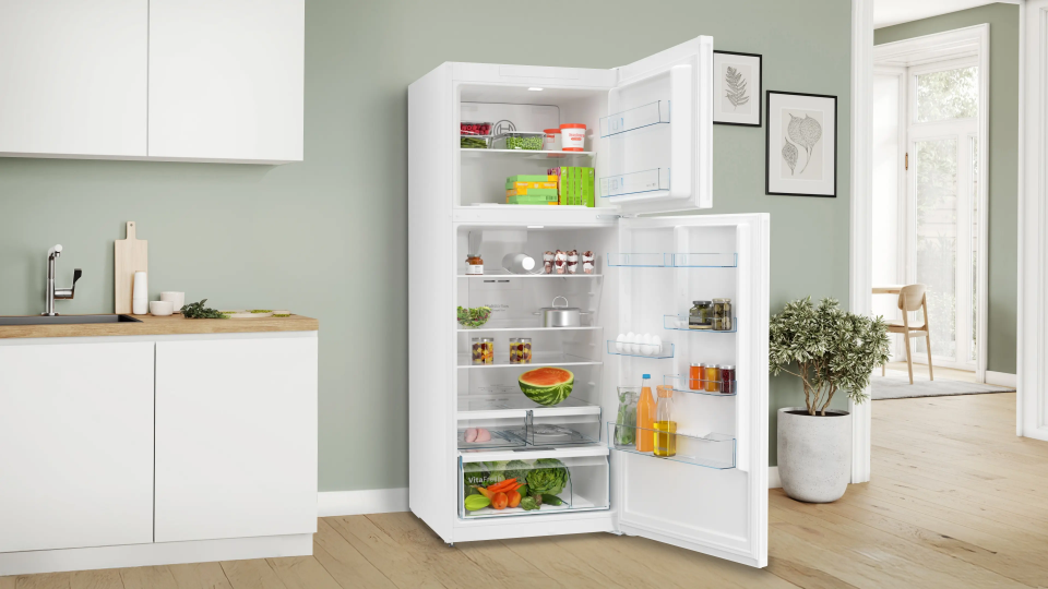 BOSCH KDN76XWE1N Üstten Donduruculu Buzdolabı 186 x 75 cm Beyaz, No Frost