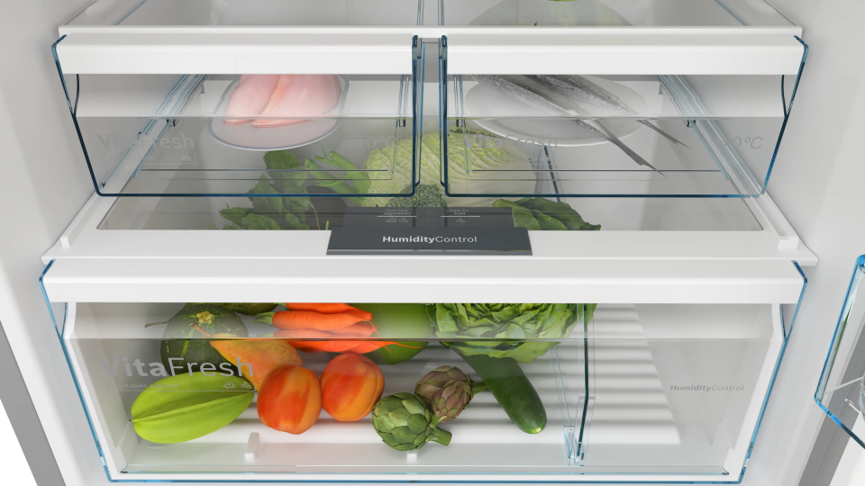 BOSCH KDN76XIE1N Üstten Donduruculu Buzdolabı 186 x 75 cm Kolay temizlenebilir Inox, No Frost