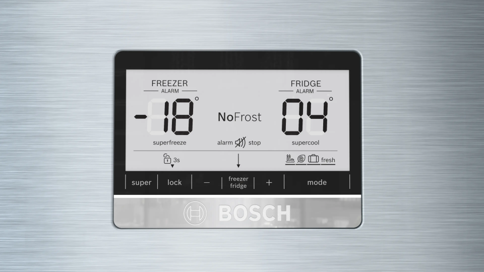 BOSCH KDN76AIE0N Üstten Donduruculu Buzdolabı 186 x 75 cm Kolay temizlenebilir Inox, No Frost