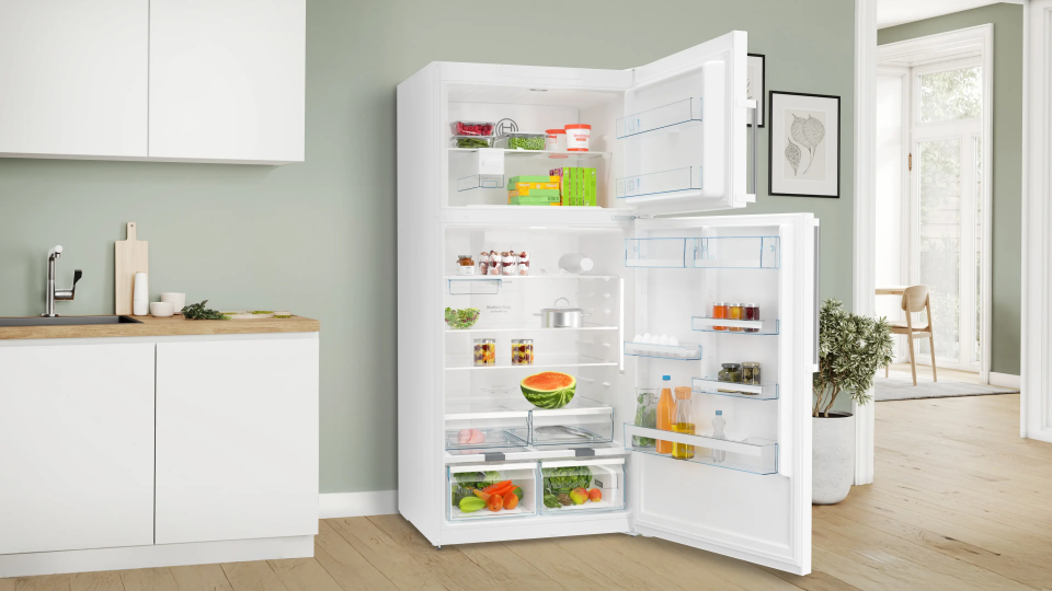 BOSCH KDN86AWE1N Üstten Donduruculu Buzdolabı 186 x 86 cm Beyaz, No Frost