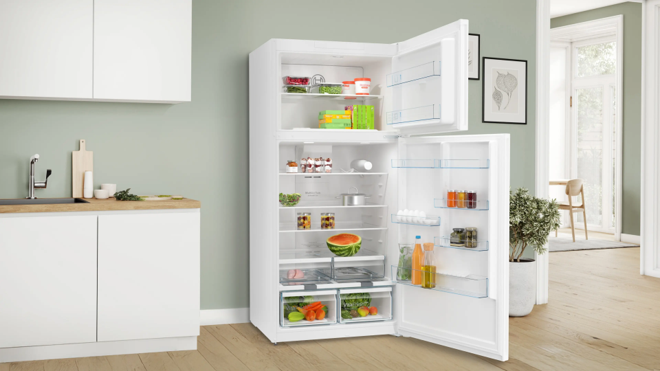 BOSCH KDN86XWE1N Üstten Donduruculu Buzdolabı 186 x 86 cm Beyaz, No Frost