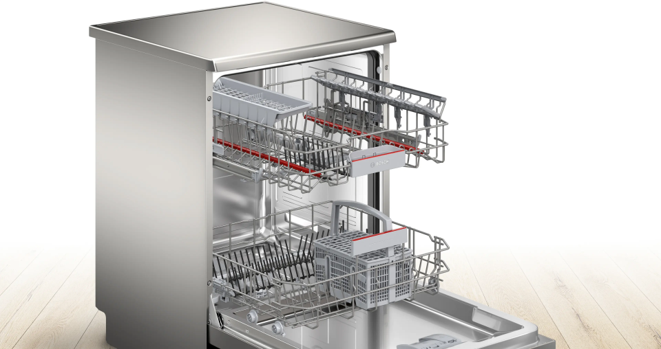 Bosch SMS4IKI62T 6 Programlı Beyaz Bulaşık Makinesi Inox