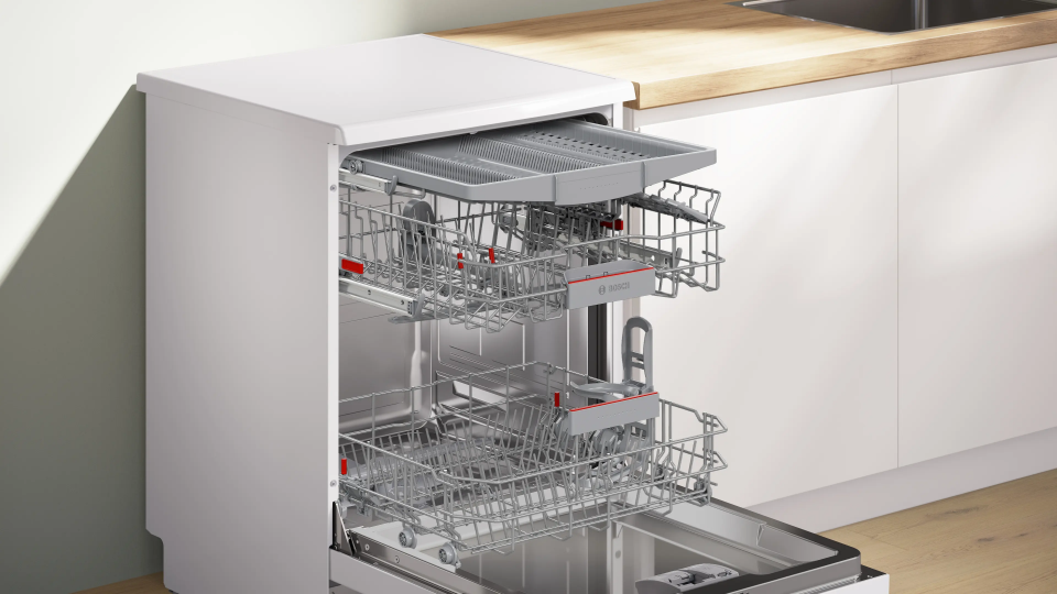 BOSCH SMS6EMW70T Solo Bulaşık Makinesi 60 cm Beyaz