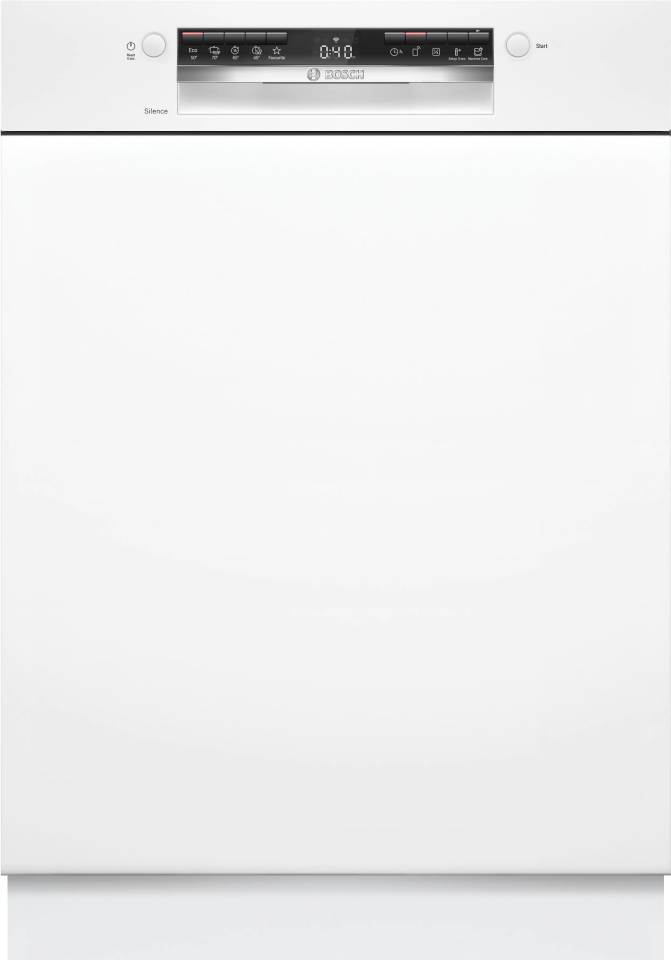 Bosch SMI4IKW50T 5 Programlı  Yarı Ankastre Bulaşık Makinesi Beyaz