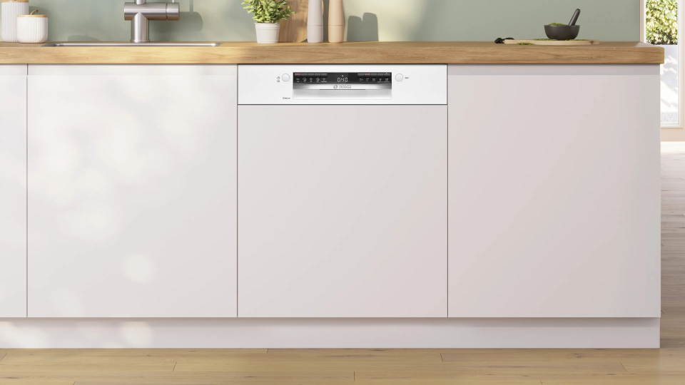 Bosch SMI4IKW50T 5 Programlı  Yarı Ankastre Bulaşık Makinesi Beyaz