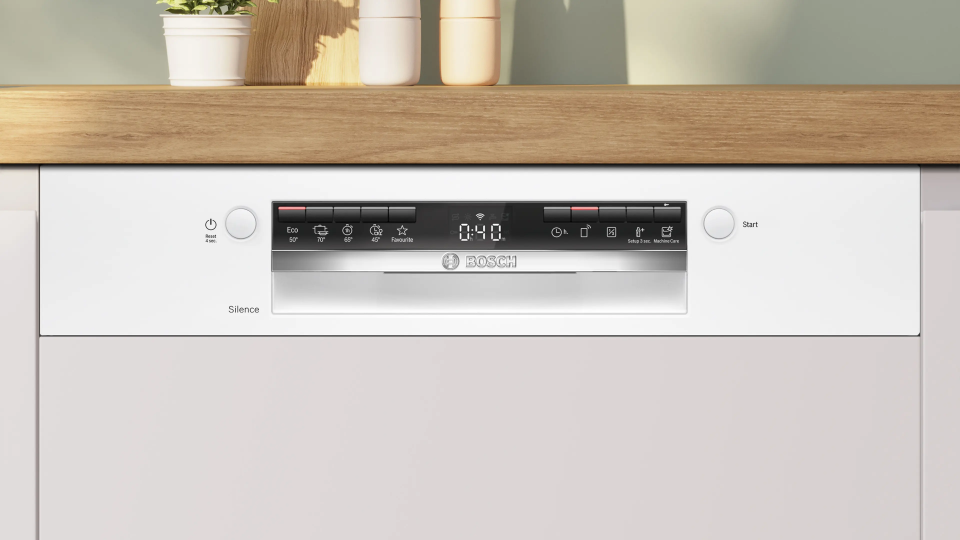 Bosch SMI4IKW50T 5 Programlı  Yarı Ankastre Bulaşık Makinesi Beyaz