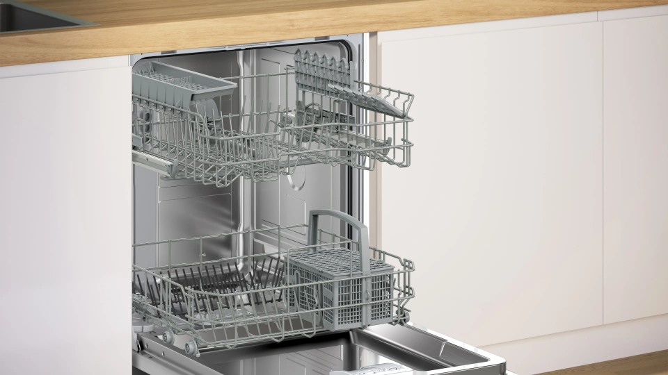 Bosch SMI4IKB50T 5 Programlı Yarı Ankastre Bulaşık Makinesi Siyah