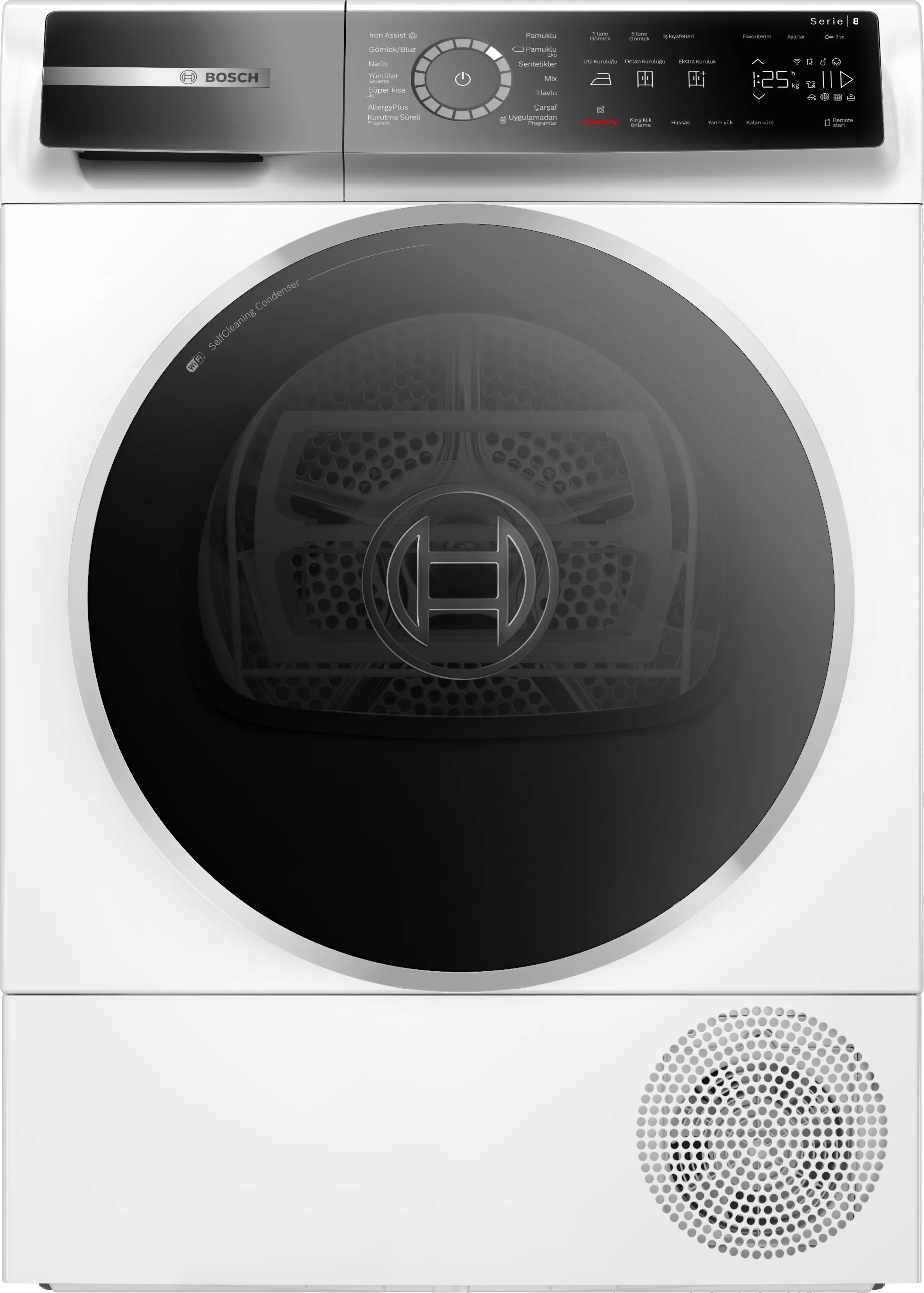 Bosch WQB245A0TR 9 Kg Isı Pompalı Home Connect Kurutma Makinesi Beyaz