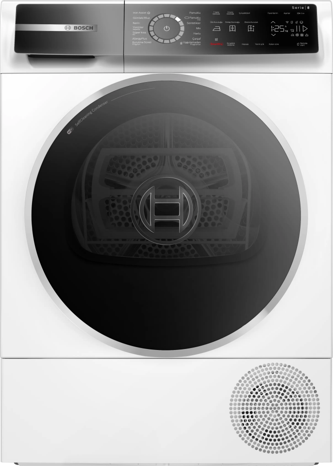 Bosch WQB245A0TR 9 Kg Isı Pompalı Home Connect Kurutma Makinesi Beyaz