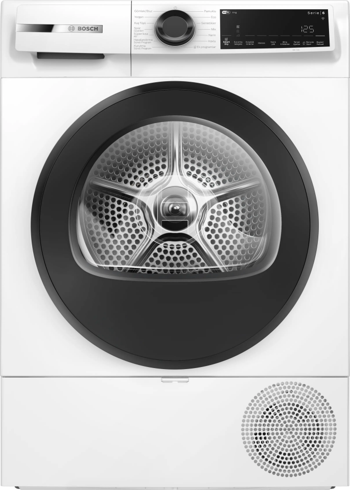 Bosch WQJ24200TR 9 Kg Isı Pompalı Home Connect Kurutma Makinesi Beyaz