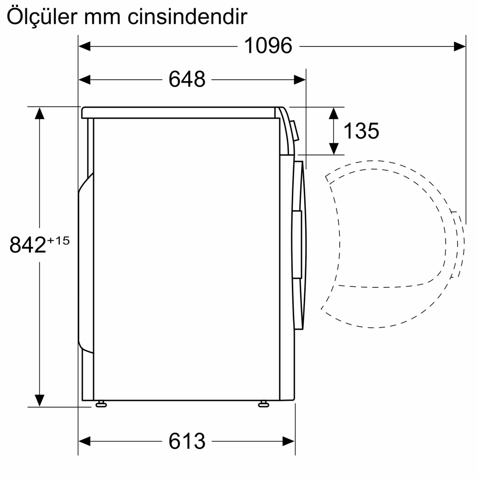 Bosch WQK25200TR 10 Kg Isı Pompalı Home Connect Kurutma Makinesi Beyaz