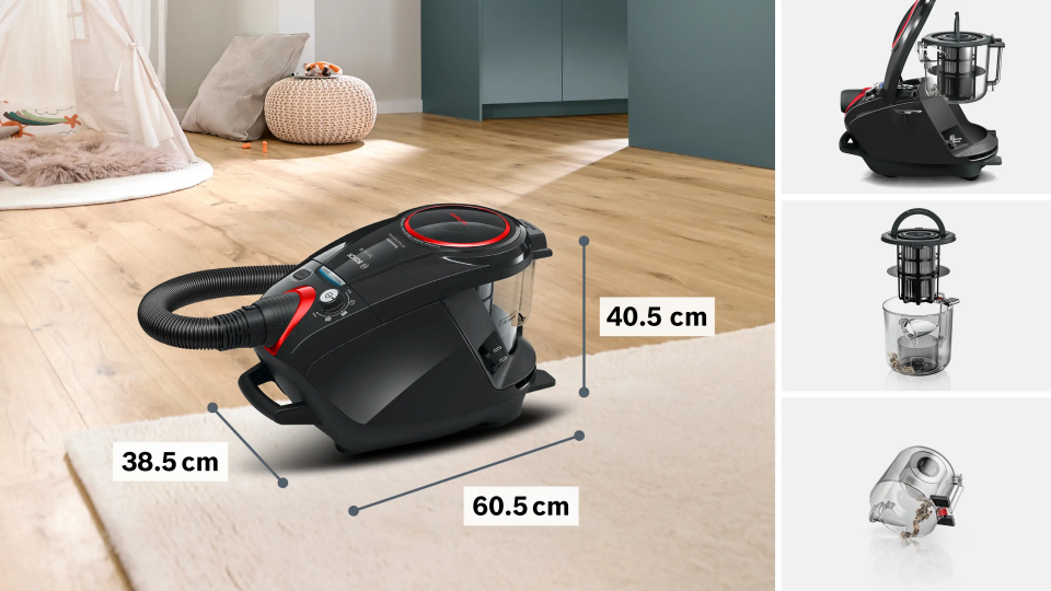 Bosch BGS7POW2 Toz torbasız Süpürge ProPower Siyah